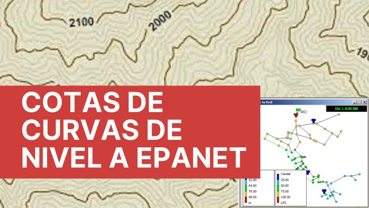 Pasar las cotas de curvas de nivel a una red de EPANET de manera automática