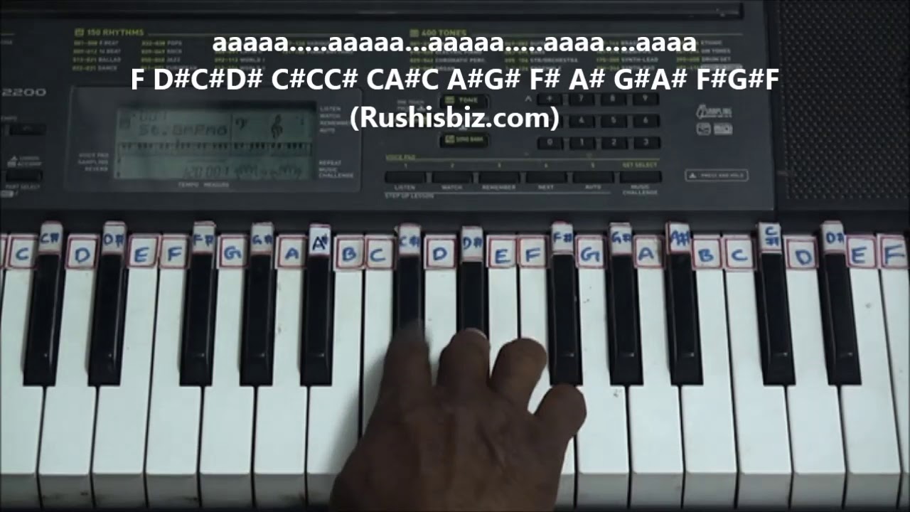 Tu Shayar Hai Main Teri Shayari - Piano Tutorials  - Saajan movie | PDF BOOK - 7013658813 - WHATSAPP