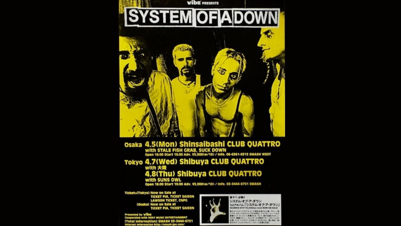 System Of A Down - Live at Club Quattro, Japan (Most Complete Show) [1999-04-07]