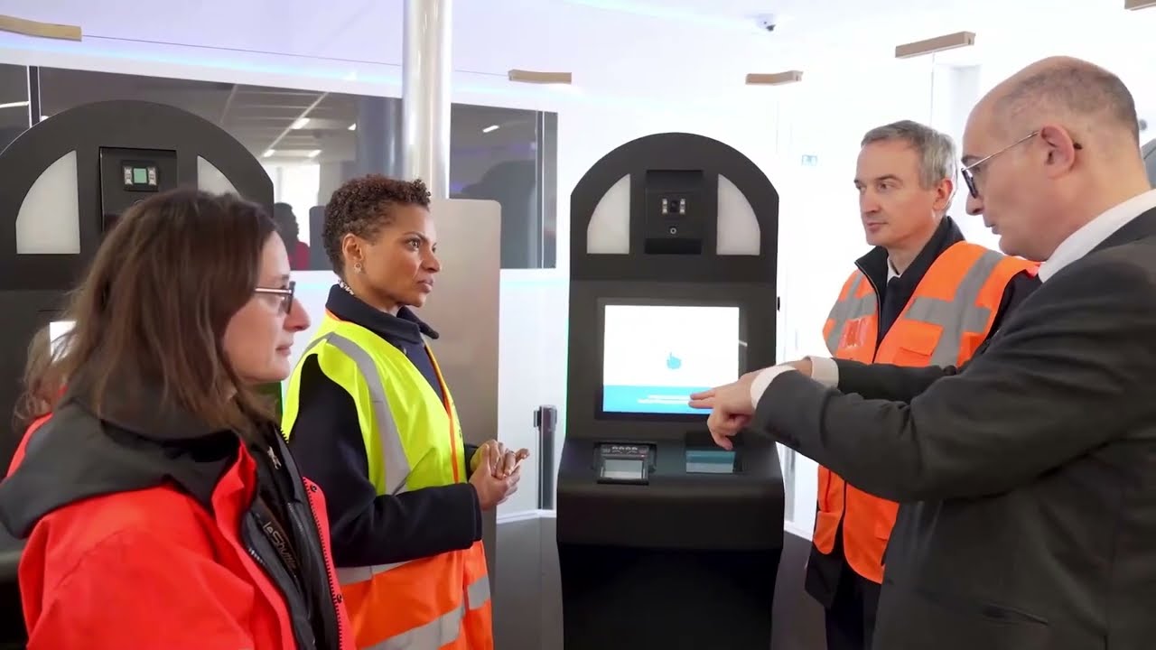 Visite des infrastructures EES d'Eurotunnel par Agnès Diallo, Directrice exécutive d'eu-LISA