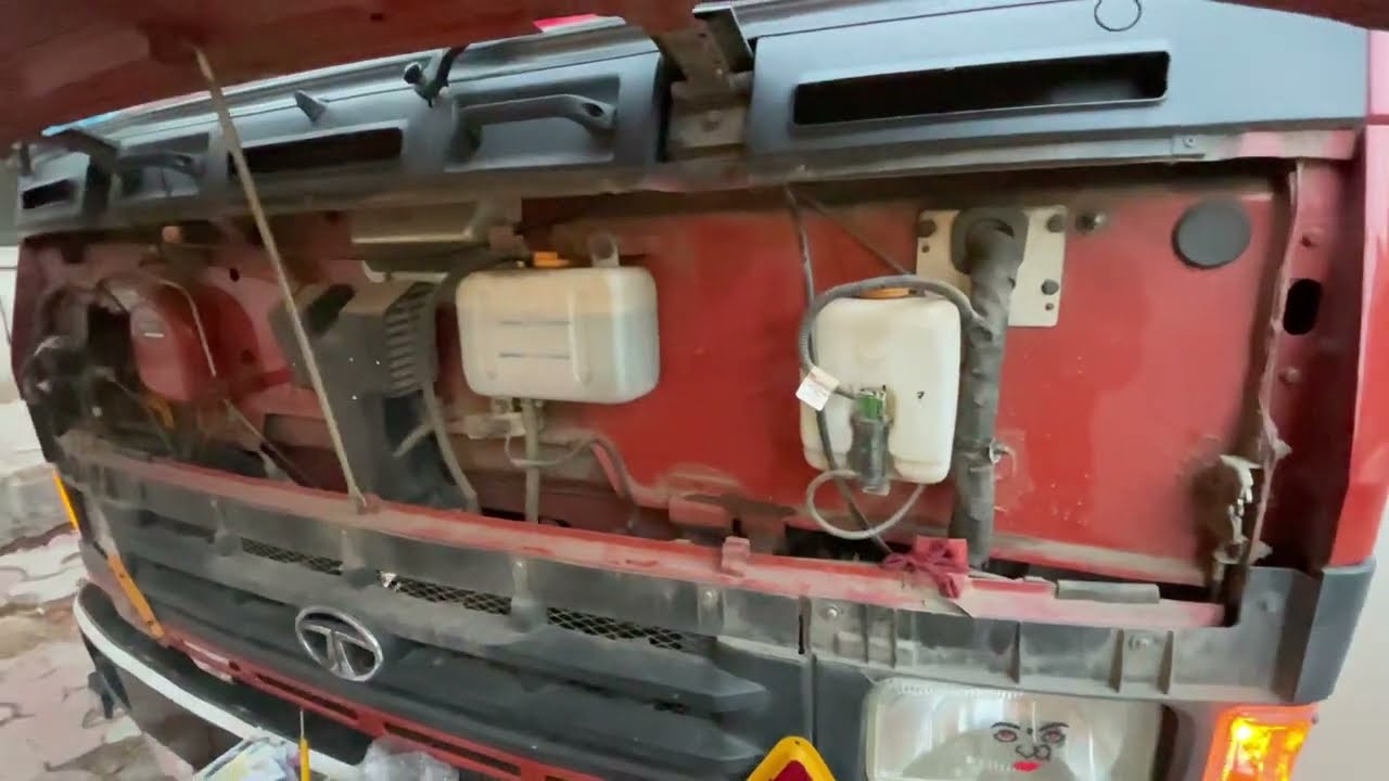 Tata 1109g front inside bonnet