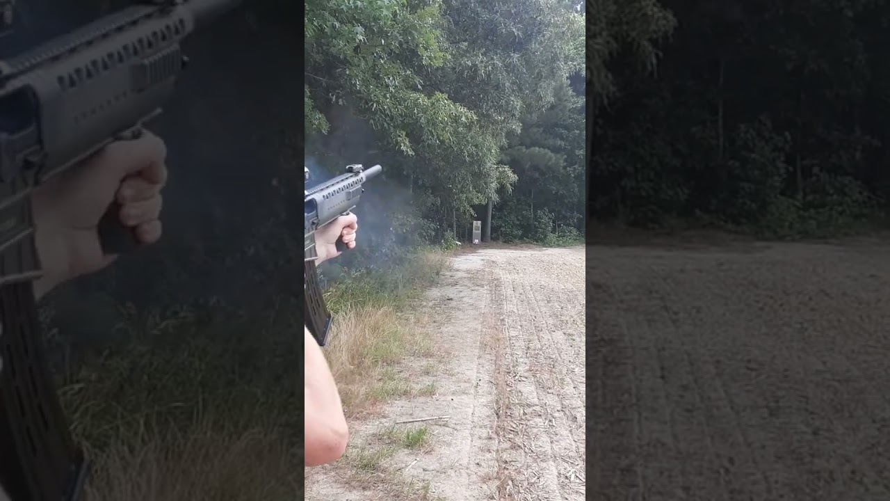 My son patterning a Rock Island VR 60 with buckshot. #RIA #VR60 #12gauge #12ga #deerhunting #guns