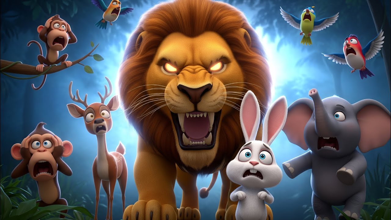 Sher Aur Khargosh Ki Kahani | शेर और खरगोश | Lion and Rabbit Story | 3D Moral Story for Kids