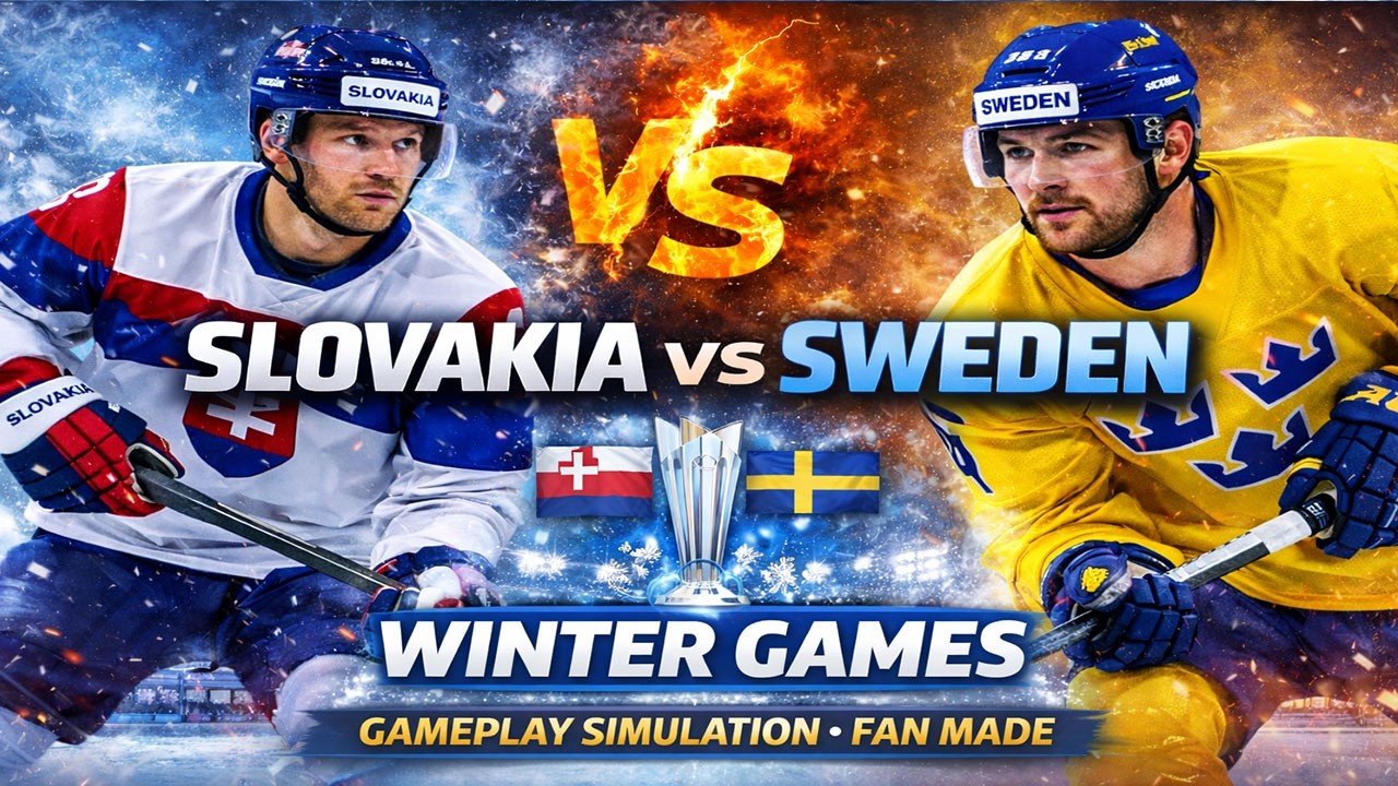 Slovakia vs Sweden ❄️ International Winter Hockey | Gameplay Simulation