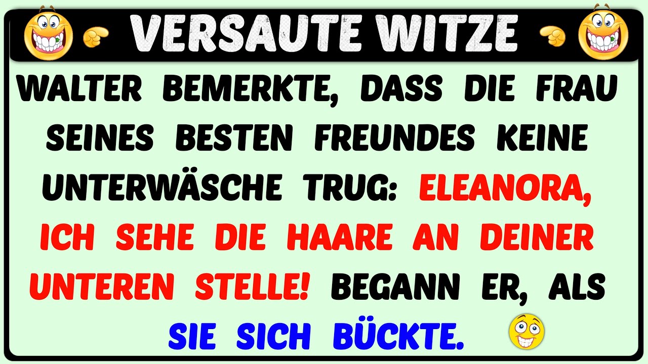 Bester Witz Des Tages! - Walter sieht... Seine Frau ohne Unterwäsche! | Täglich Witzige Videos
