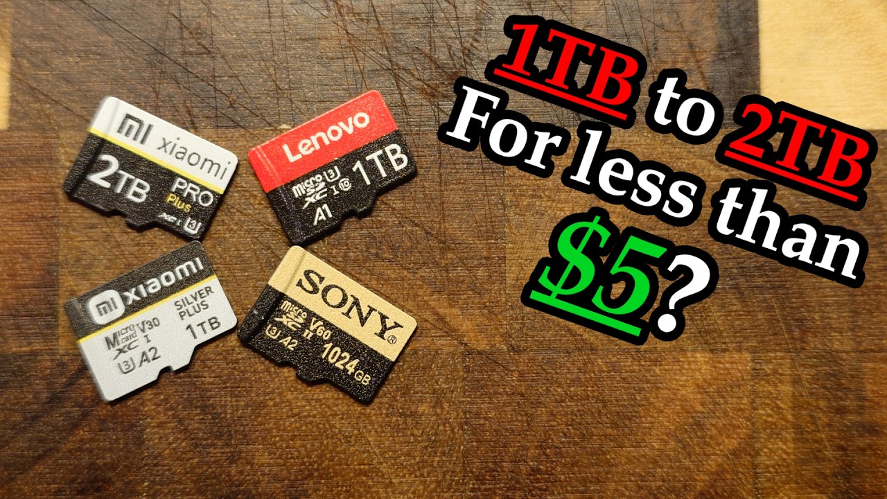 2TB and 1 TB microSD cards for less than $5 | Real? Fake? Faker than fake?