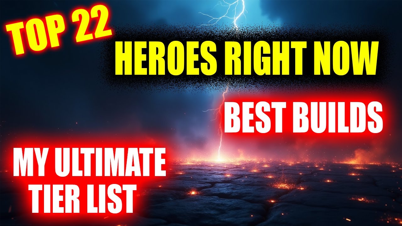 TOP 22 HERO RIGHT NOW🔥MY ULTIMATE TIER LIST🔥BEST BUILD🔥CASTLE CLASH