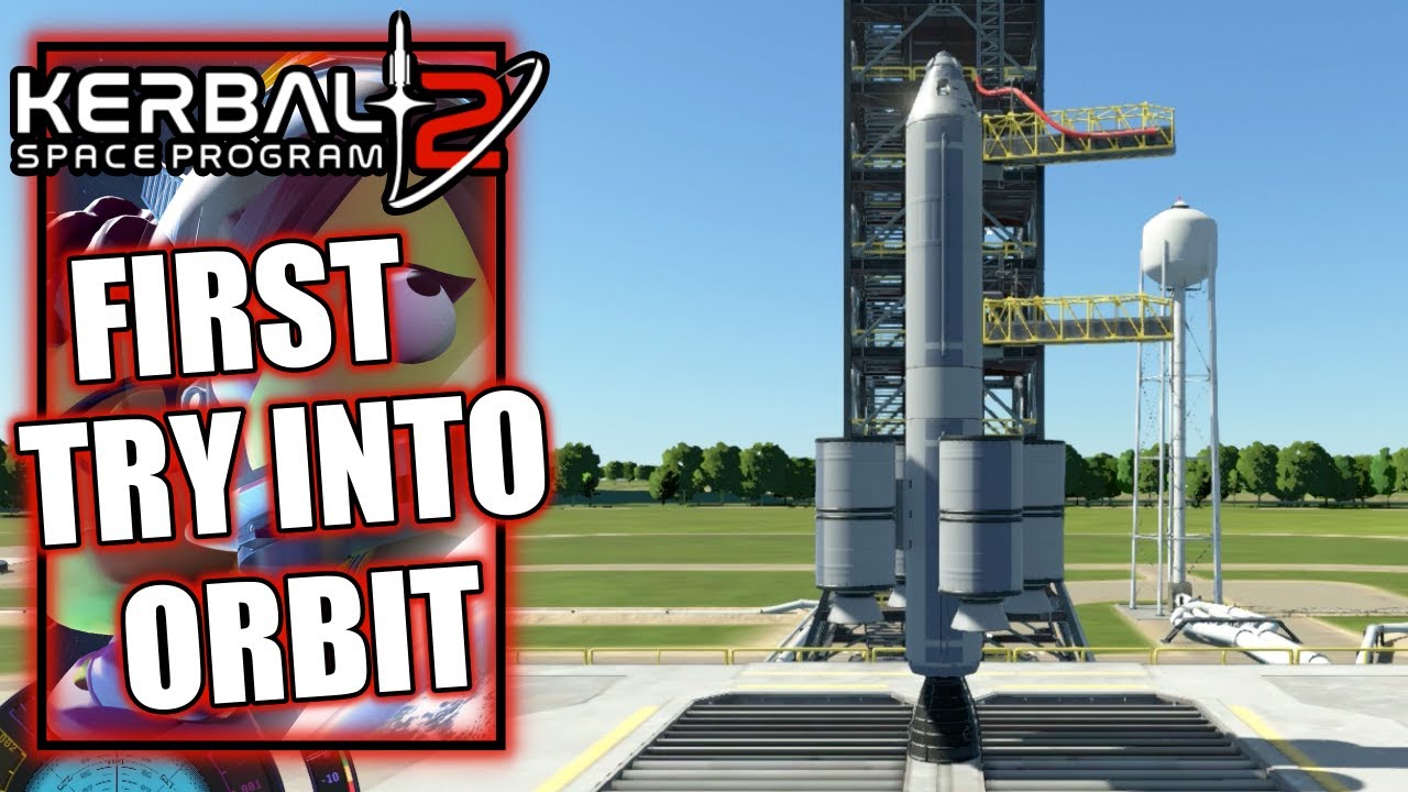 Kerbal Space Program 2 &ndash; Getting the First Spacecraft into Orbit - No Commentary Playthrough