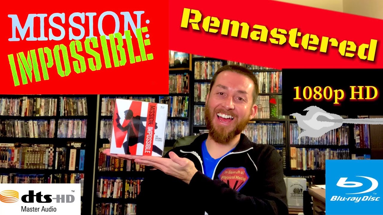 Mission Impossible Remastered 1080p HD TV Series Blu Ray Review / DVD Comparison / Unboxing