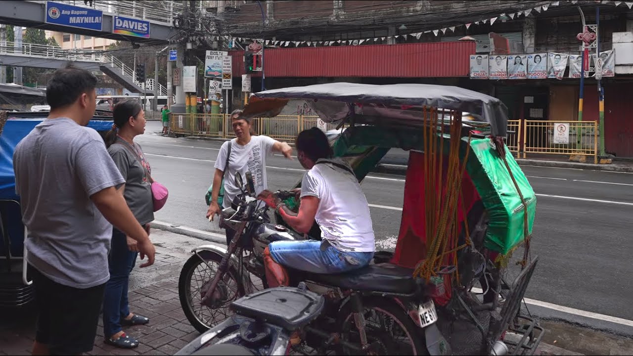 Philippines, Manila, tricycle ride to Binondo Church