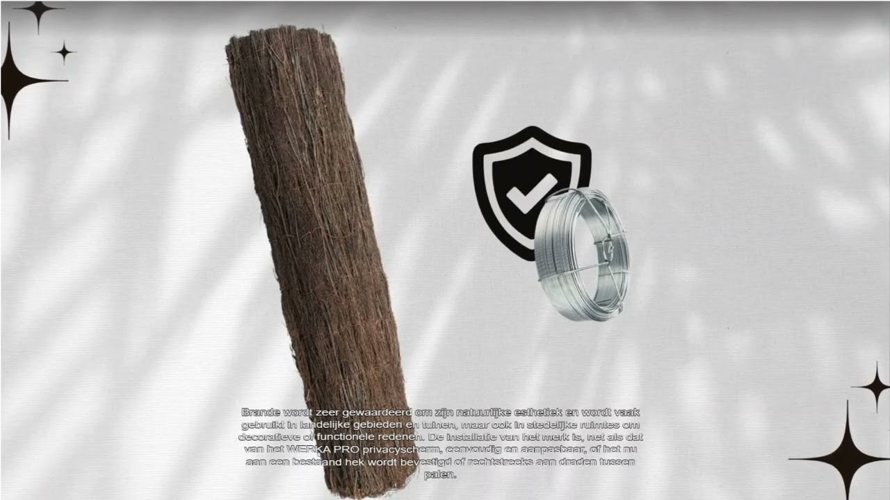Ontdek het WERKA PRO Privacyscherm in Naturel Heather Brande 🌿