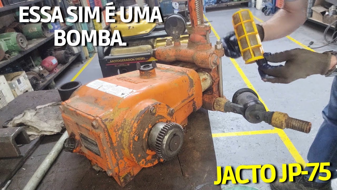 BOMBA JACTO JP-75. manutenção completa EM BOMBA DE PISTÃO. parte 1 de 2