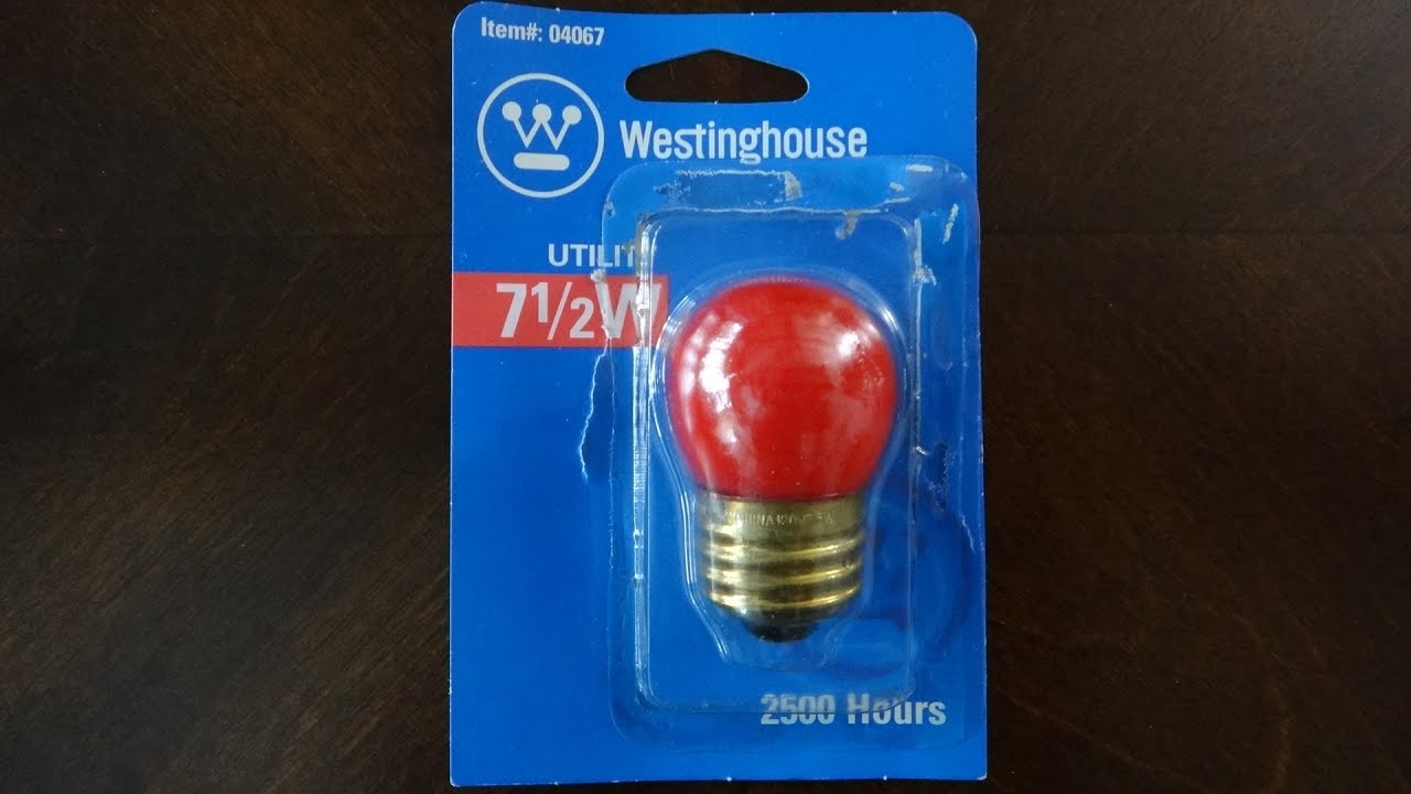 Westinghouse 7.5watt Red S11 Sign Light Bulb