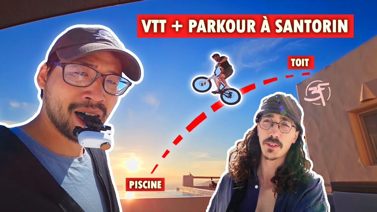 Il saute d'un toit en VTT on le suit en PARKOUR