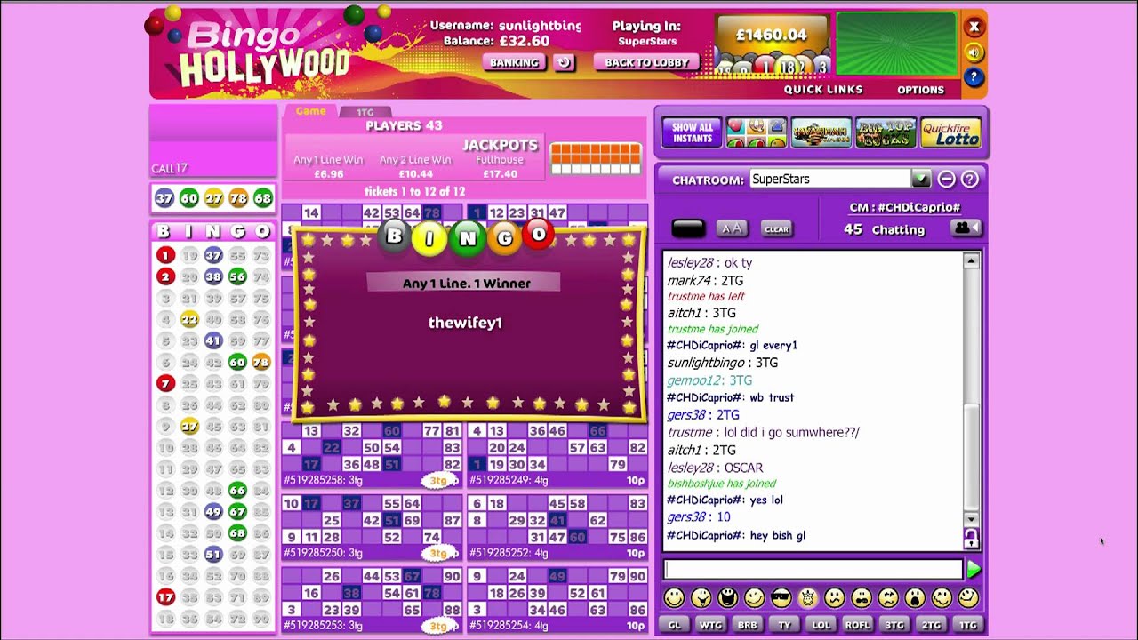 Bingo Hollywood - HD Game Preview - Bingohollywood.com