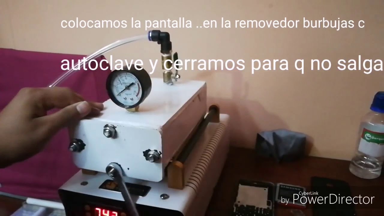 Autoclave casero o removedor de burbujas ¡ARRIBA  PERU¡