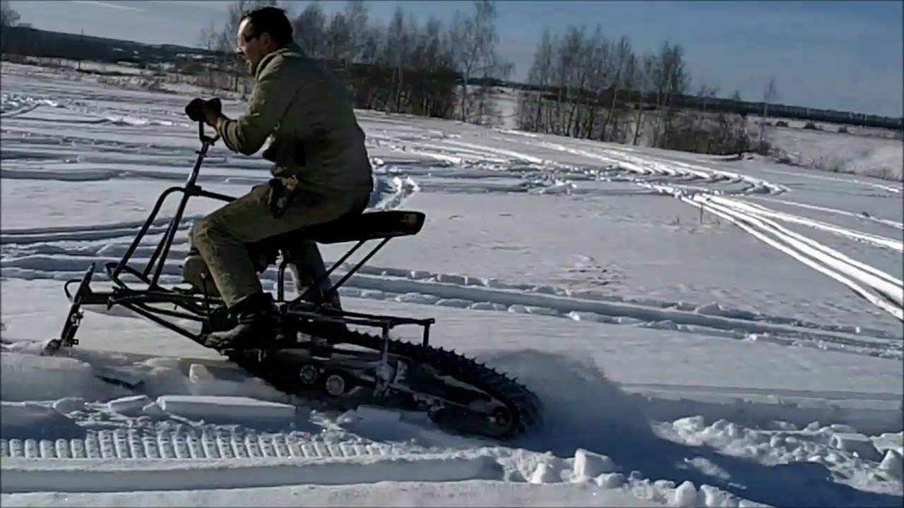 самодельный снегоход - быстро, легко и просто.