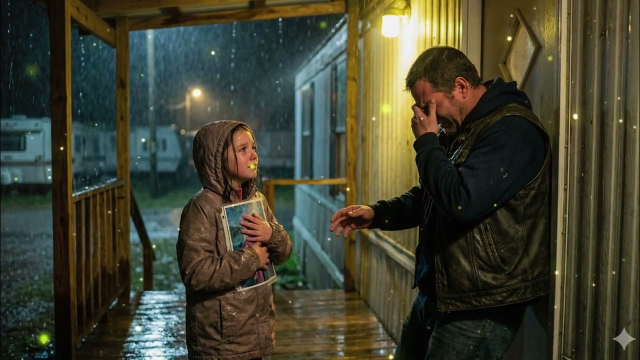 Girl Knocked on a Biker’s Door Holding a Photo — One Look Made Him Break Down