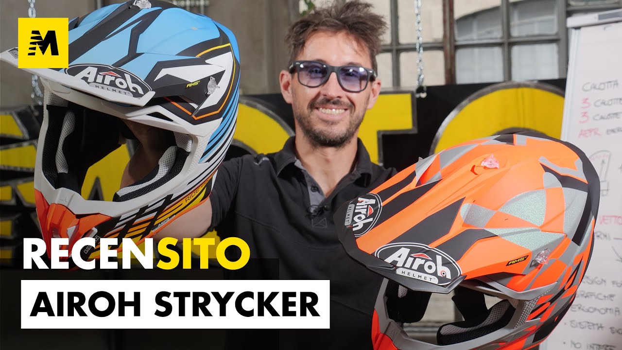 Airoh Strycker. Recensione casco off-road in fibra e tre calotte!