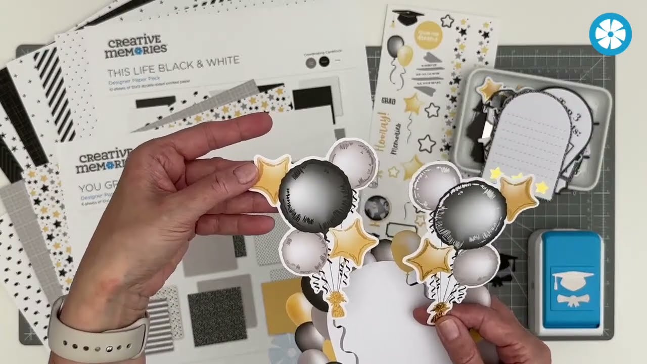 Dress Up Your Graduation Scrapbook Layouts w/ Borders! Fast & Fun Projects with Noreen