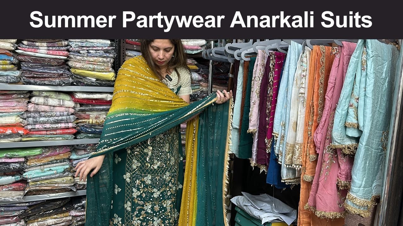 Летняя одежда для вечеринок Костюмы Anarkali, бутик Mohali, Majha Creations, Patiala Salwar