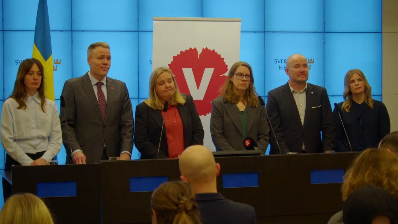 Pressträff: Vänsterpartiet förbereder sig inför regeringsförhandlingar
