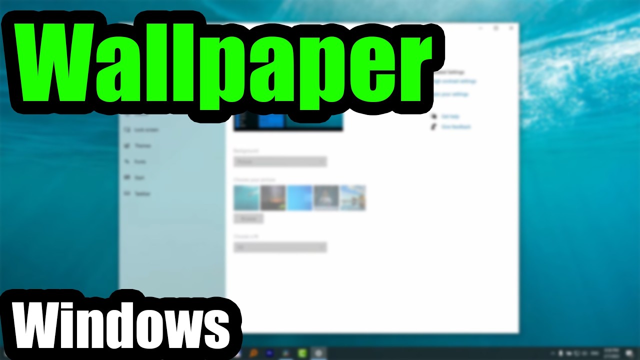 How to replace Wallpaper? (Some of these settings are hidden or managed by your organization)