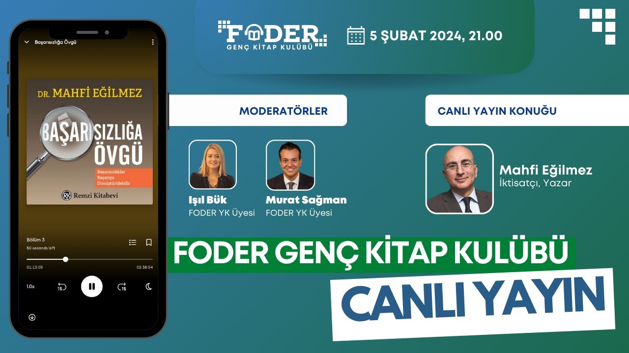 Genç Kitap Kulübü Şubat 2024: Mahfi Eğilmez, Işıl Bük, Murat Sağman