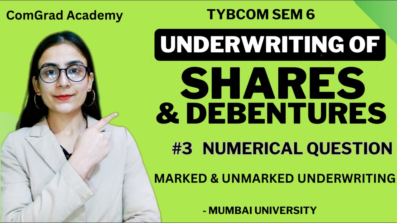 #3 Underwriting of Shares and Debenture Numerical| TYBCOM SEM 6 | #bcom #mumbaiuniversity