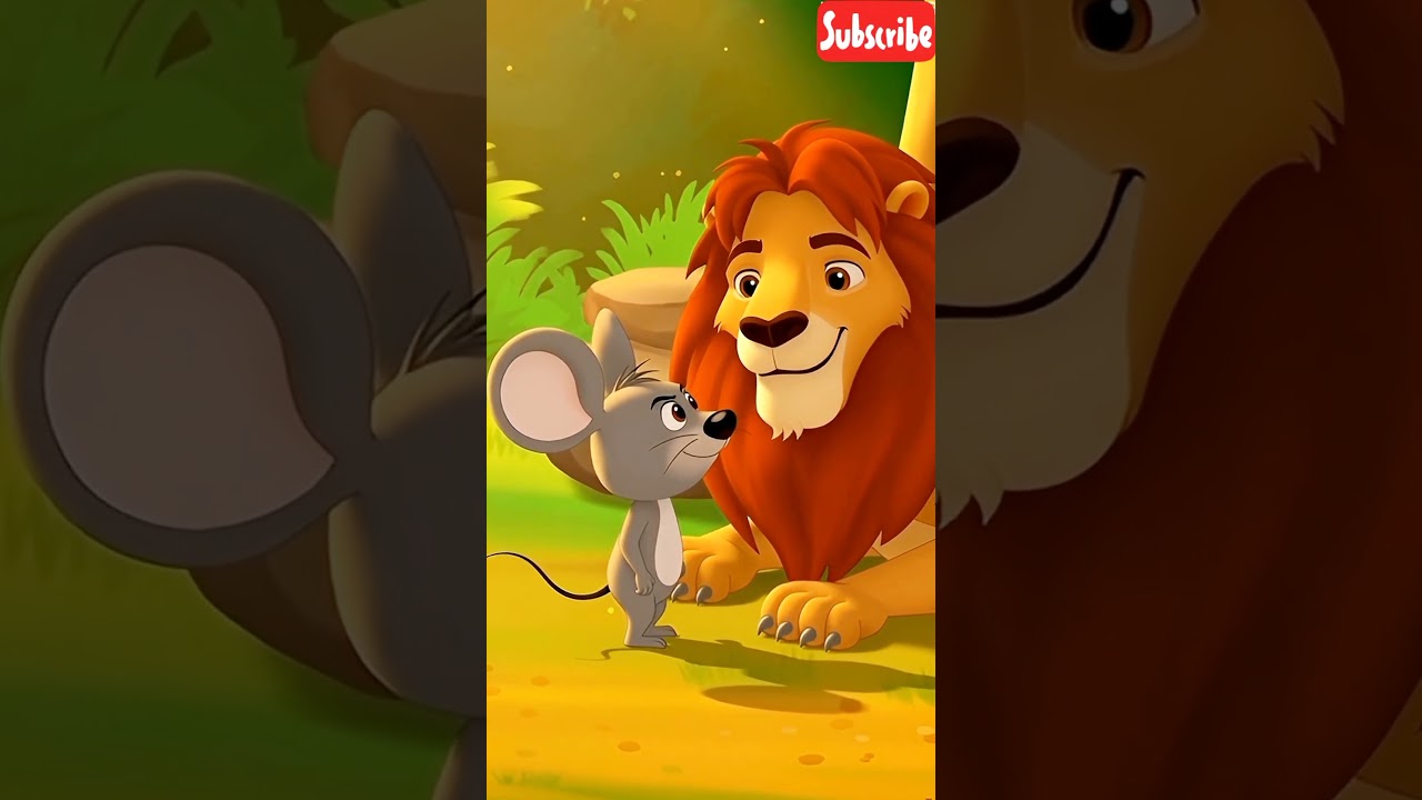 शेर और चूहा l Sher aur Chuha l AV Kids India l #shorts #cartoon #kidsstory