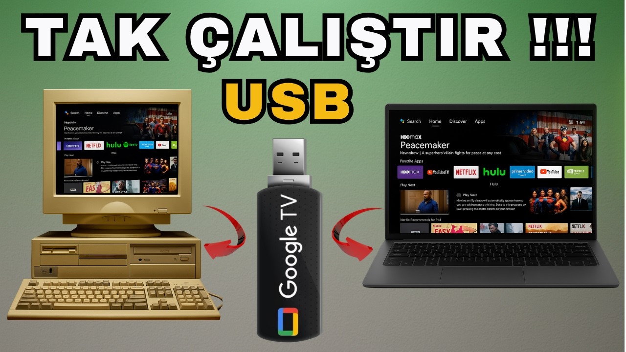 USB’den Android TV Açtım! | Her Bilgisayarı Akıllı TV’ye Çevir