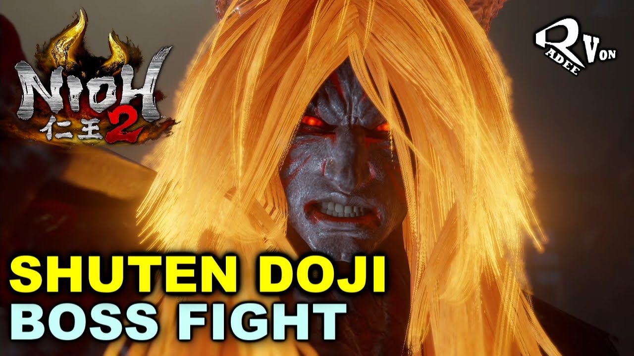 Shuten Doji vs Spear boi - Nioh 2 Boss Fight #18