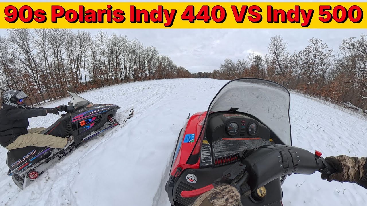 Polaris Indy 500 против Indy 440 против Arctic Cat 340 Jaguar.