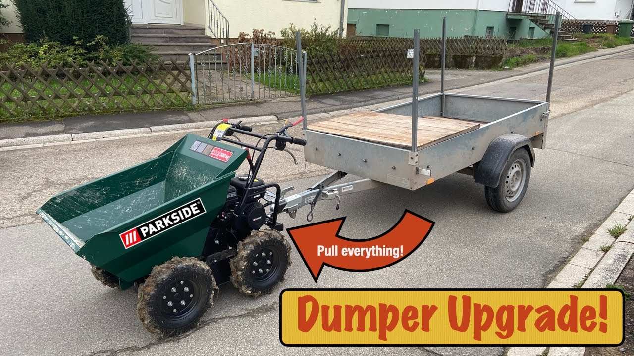 Parkside Dumper Upgrade ! 😂👍 Anhängerkupplung für den Dumper ! #lidl