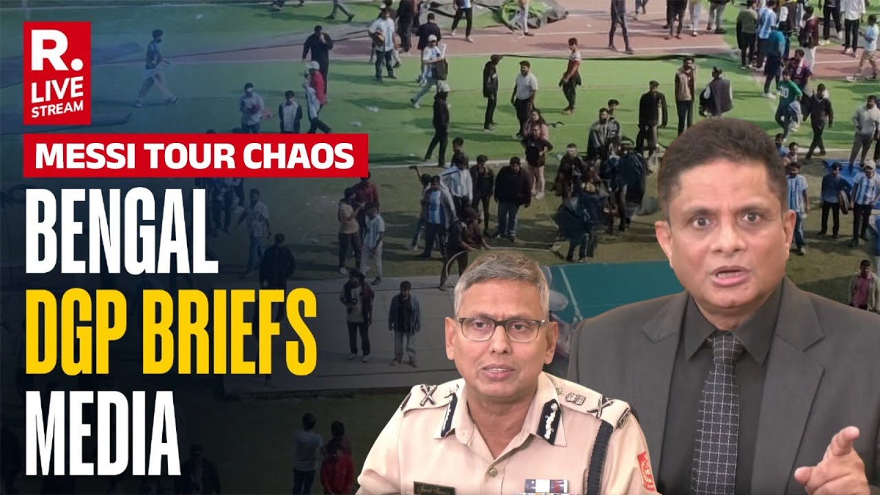 Bengal DGP Rajeev Kumar Attends Press Briefing After Fans Rain Havoc In Messi's Event | Salt Lake