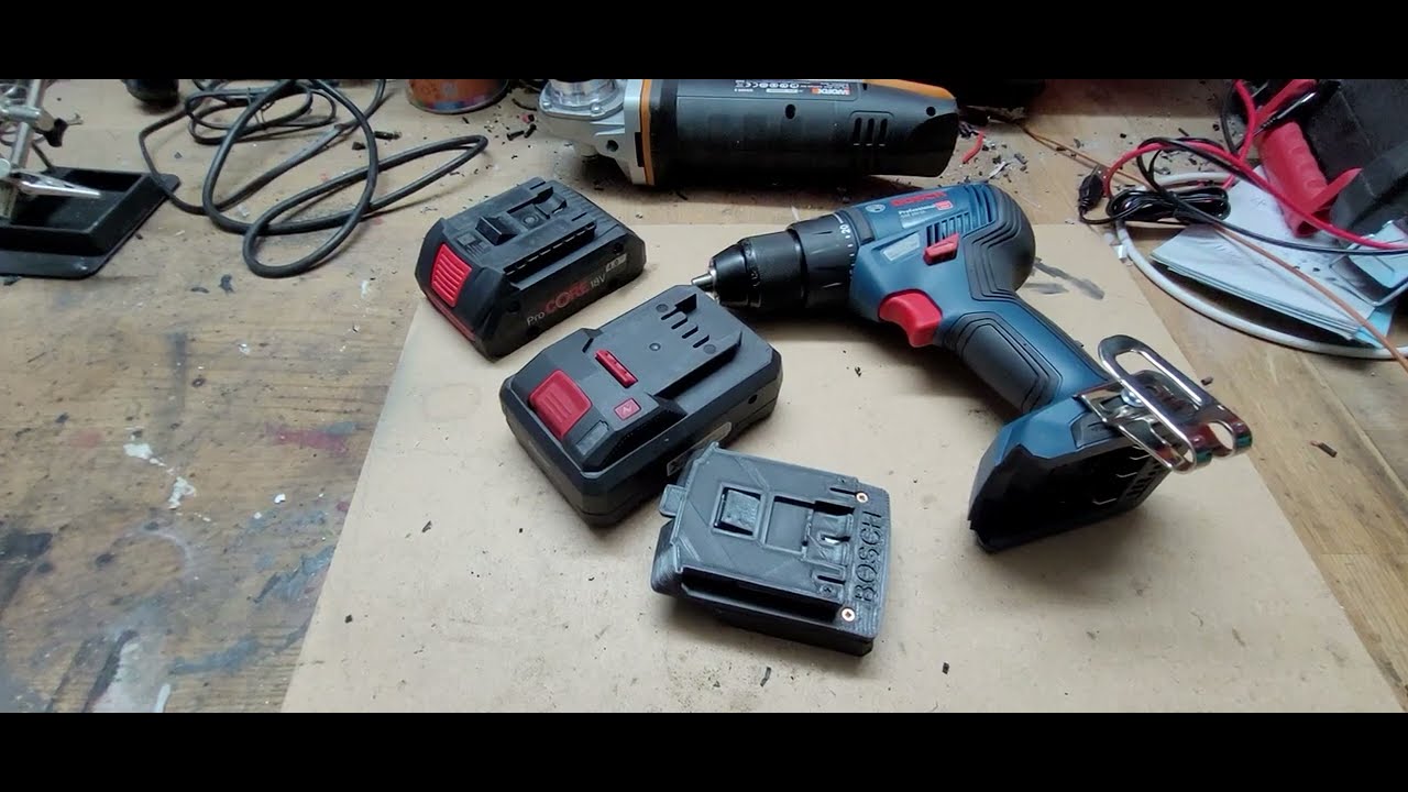 Parkside teamX batteries to Bosch Professional 18 V Lithium  tool