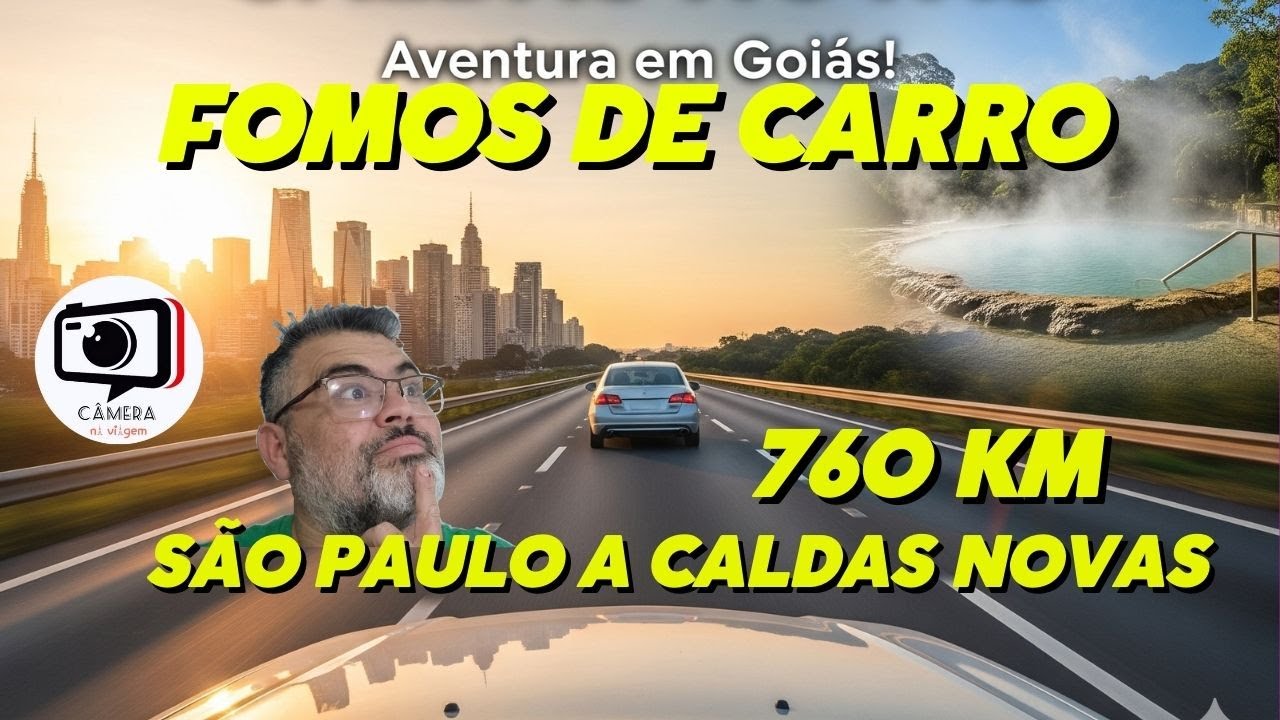PEGAMOS A ESTRADA! De SÃO PAULO a  CALDAS NOVAS de CARRO