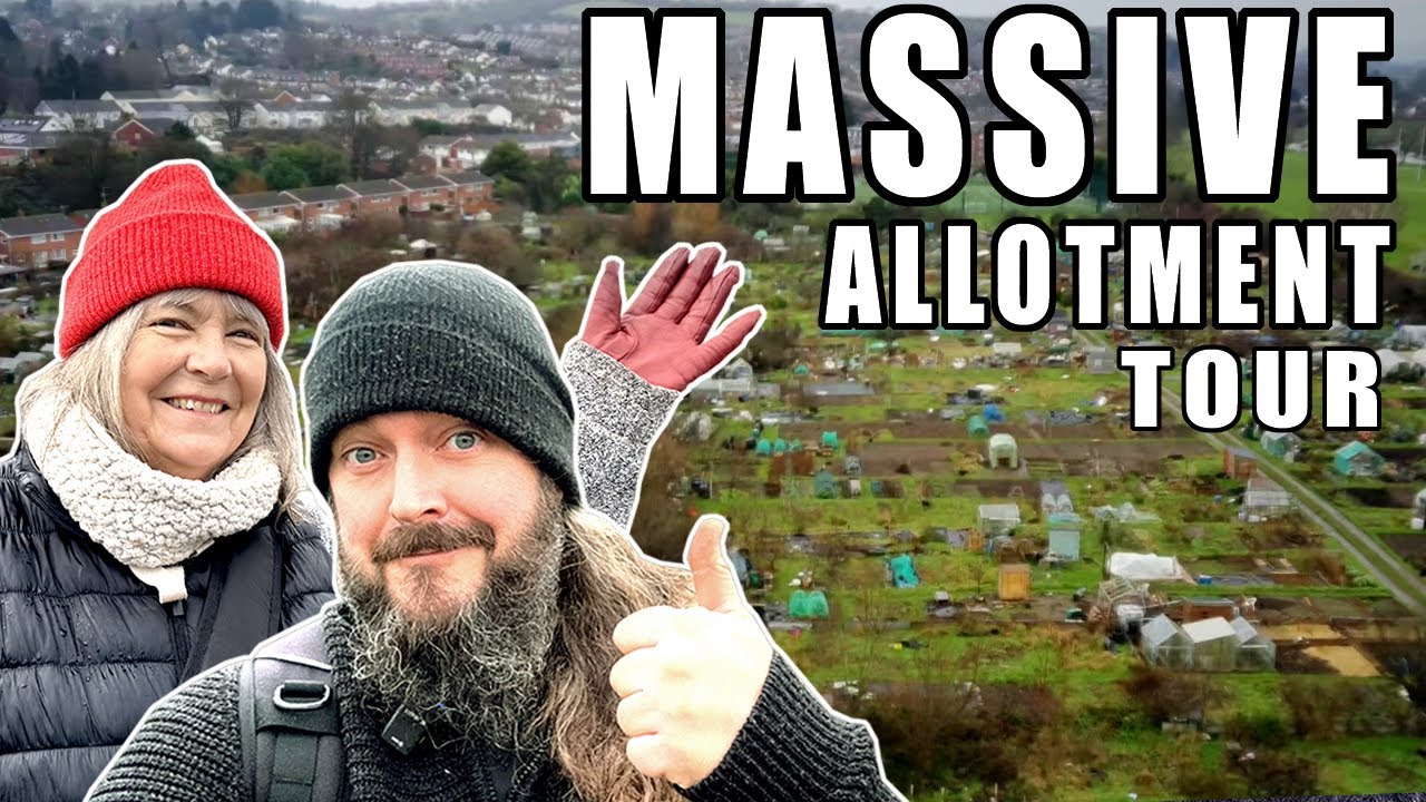 We TOUR A HUGE ALLOTMENT | UK Allotment Gardening Tour