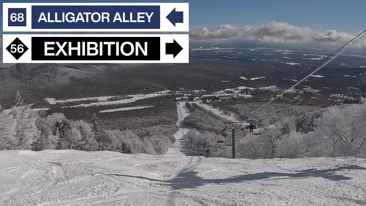 Jay Peak, VT - 🟦 Alligator Alley to &loz; Upper/🟦 Lower Exhibition (3-24-26) [4K]