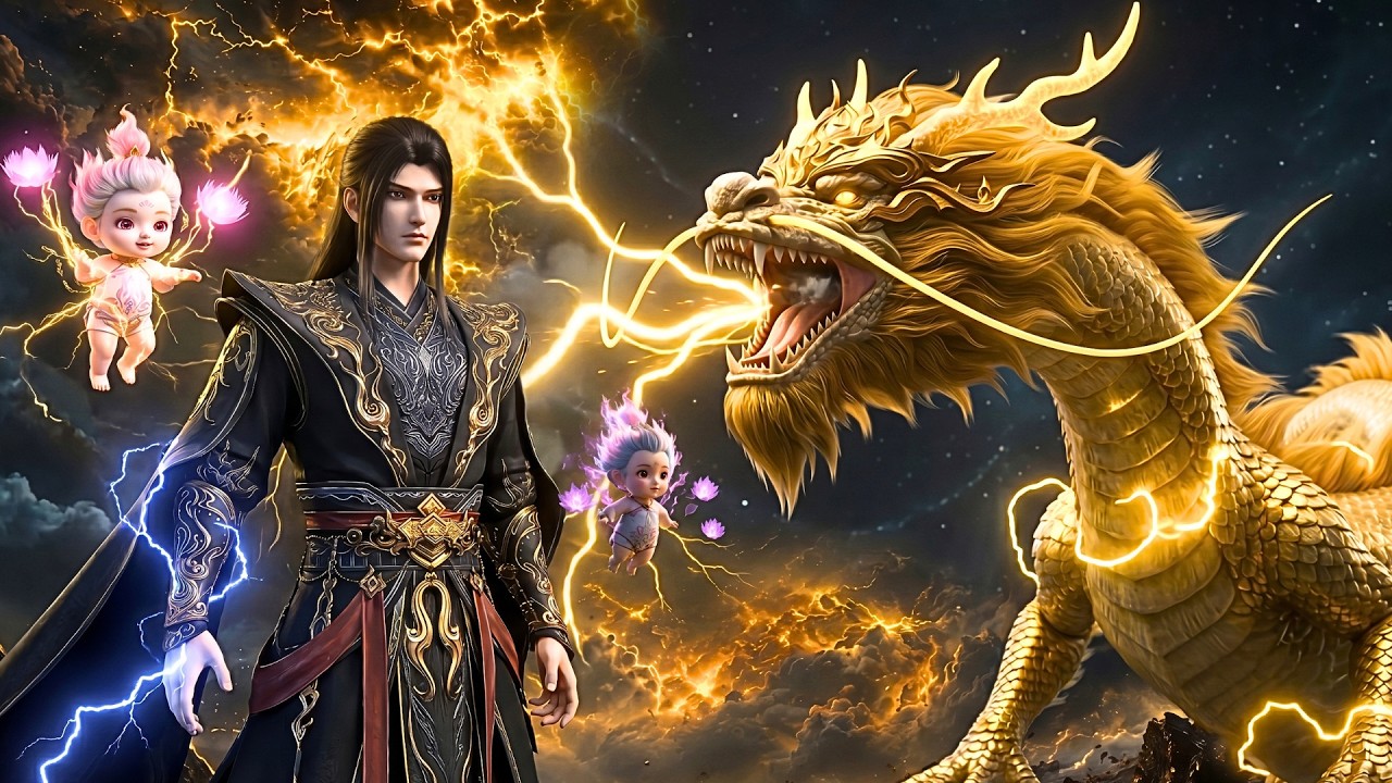 Battle Through The Heavens- 204⚡️Xiao Yan Peak 5⭐️! Did the Golden Lightning Dragon devour Xiao Yi?
