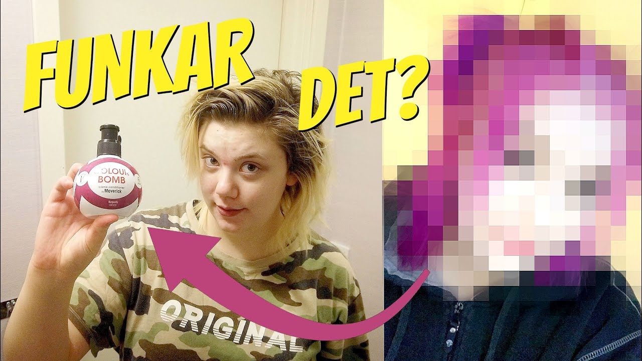 FÄRGAR HÅRET MED EN FÄRGBOMB!
