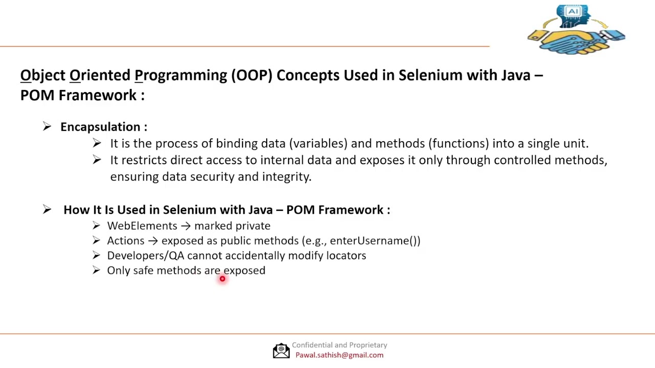 Object Oriented Programming OOP Concepts Used in Selenium with Java POM Framework