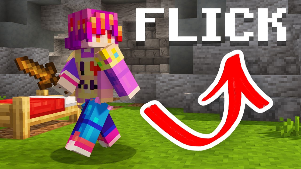 Absuing 1 FRAME FLICKS in Minecraft... (Hypixel Bedwars)