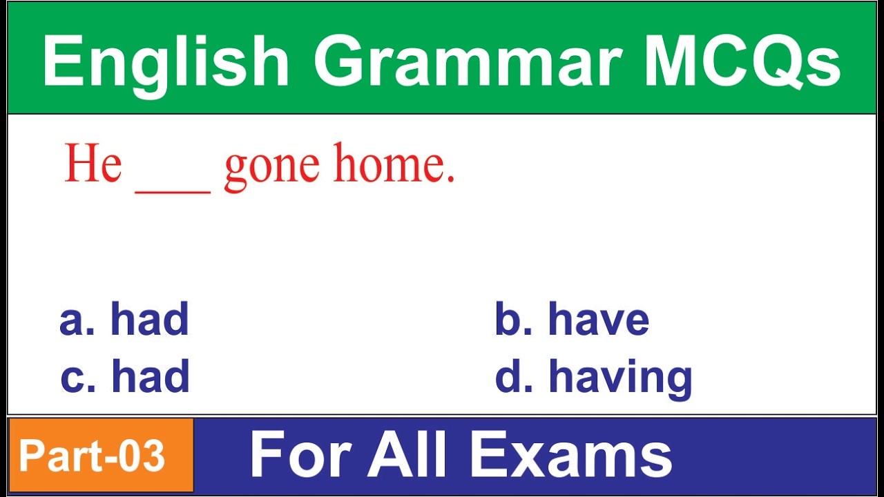 English Grammar 5,000 MCQs for All Competitive Exams 2026 | Part-03