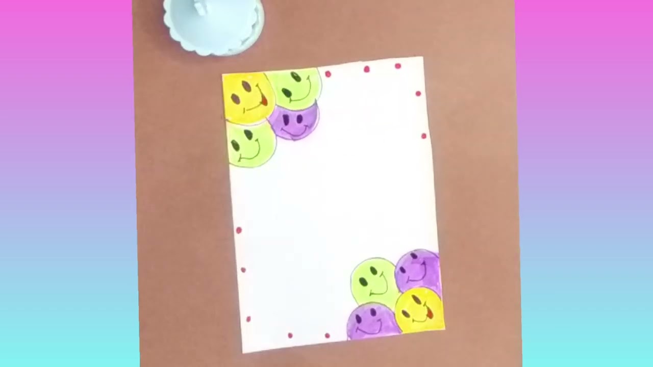 Notebook first page creative ideas 