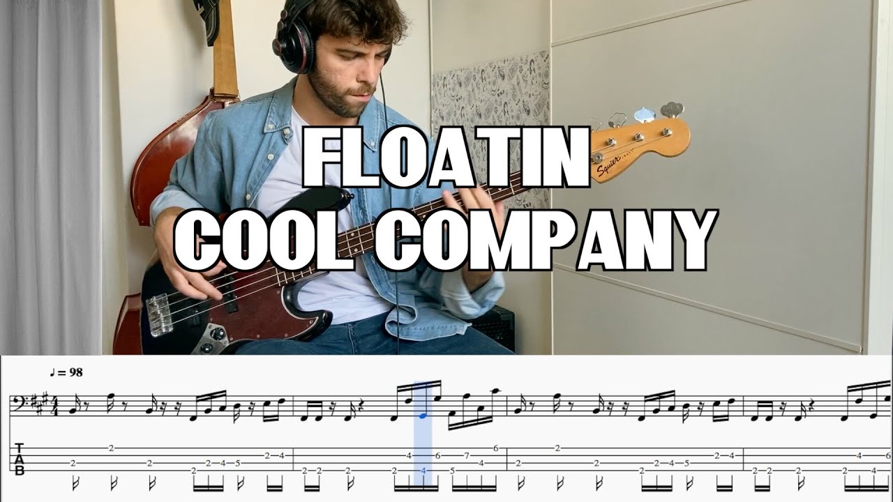 Floatin' - Cool Company feat. Nic Hanson (Bass Cover) +TAB