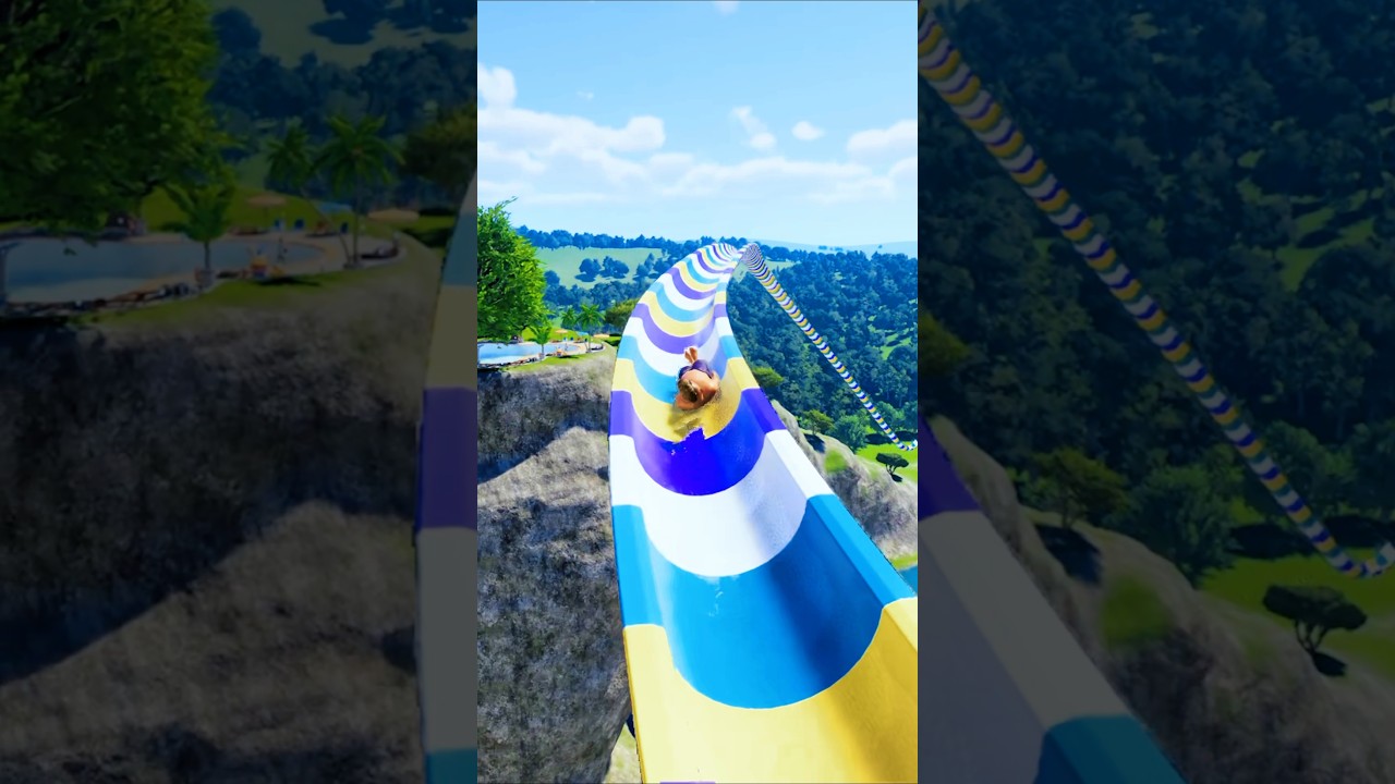 The Longest Water Slide in the World 😱🌊 (Planet Coaster2)