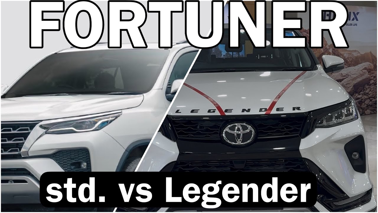Toyota Fortuner Legender vs Standard Fortuner | Full ComparisonToyotaFortuner#FortunerLegender