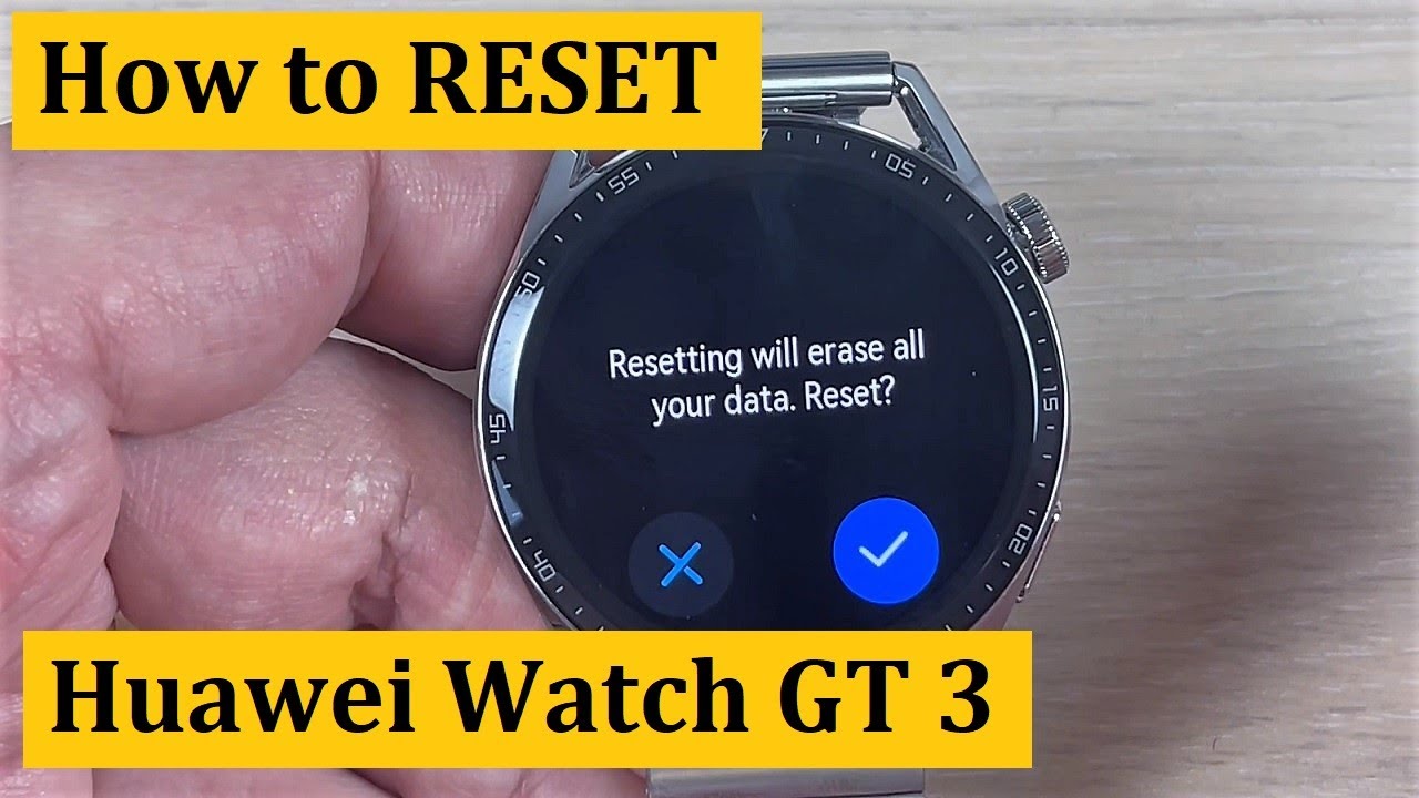 How to RESET Huawei Watch GT 3 - To Factory Settings!