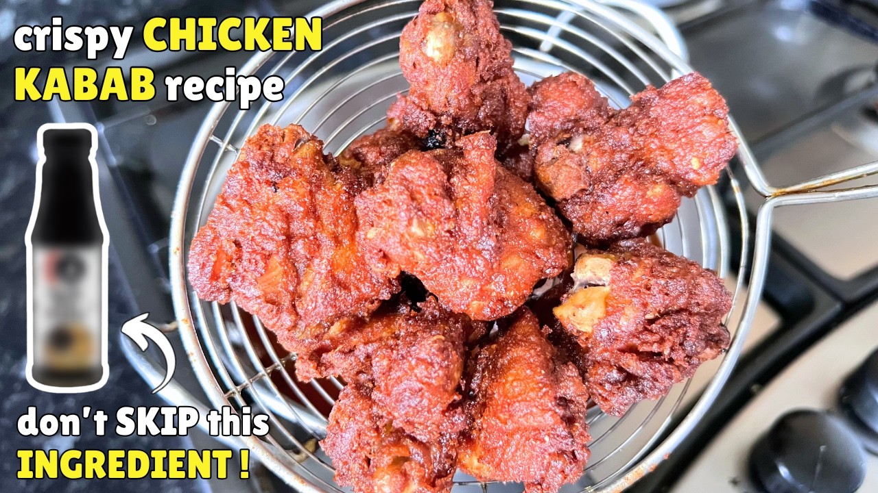 Instant Chicken Fry Recipe | Chicken Kabab Fry | Kabab Fry | Crispy Chicken Kabab  Recipe | Vibha's